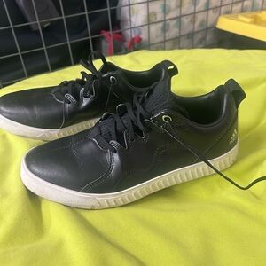 Adidas Black Leather golf turf shoes